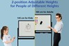 Double-Sided Magnetic Mobile Whiteboard with Magnets Pens and Eraser
