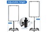 Height-Adjustable Magnetic Whiteboard on Wheels