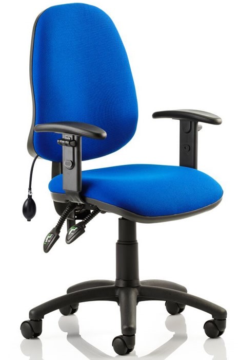 Ergonomic Fabric Lumbar Support Office Chair - 10 Available Colours