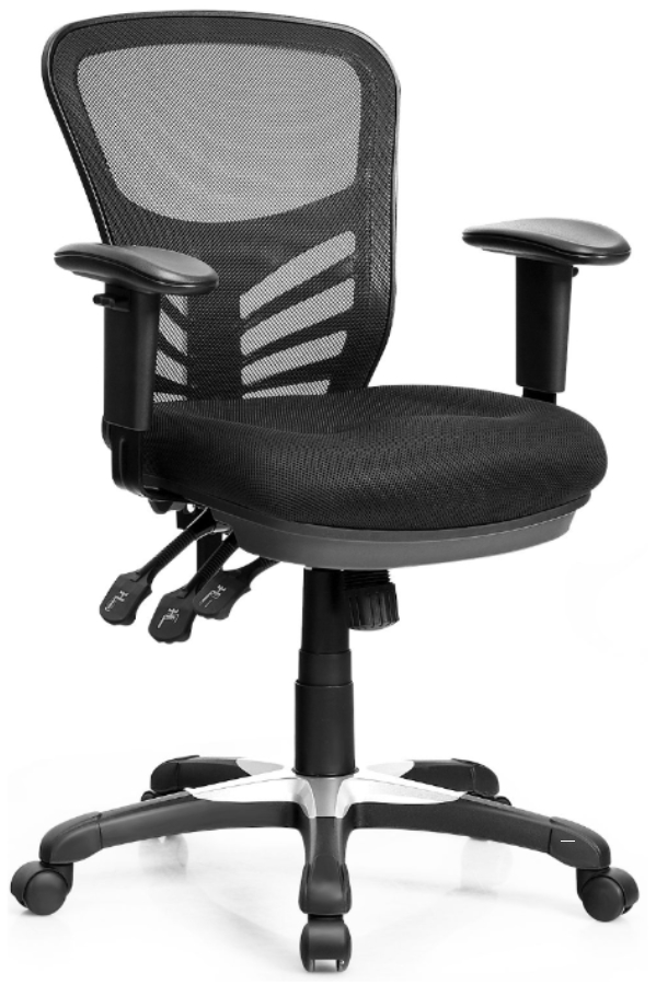 View Black Marham Mesh Office Chair 3Paddle Control Breathable Mesh backrest And Seat Adjustable Armrests Backrest Tilt Control Weight Tested To information