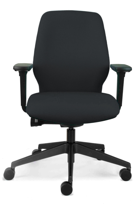 View Black Ergonomic Office Chair Ratchet Back Seat Tilt With Slide Chiro Support information