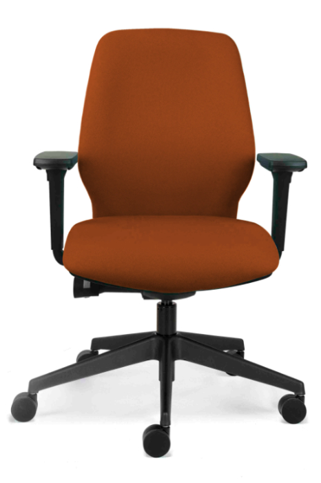 View Orange Ergonomic Office Chair Ratchet Back Seat Tilt With Slide Chiro Support information