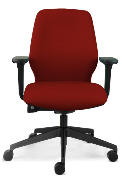View Red Ergonomic Office Chair Ratchet Back Seat Tilt With Slide Chiro Support information