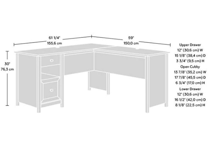 Home Study L Shaped Desk