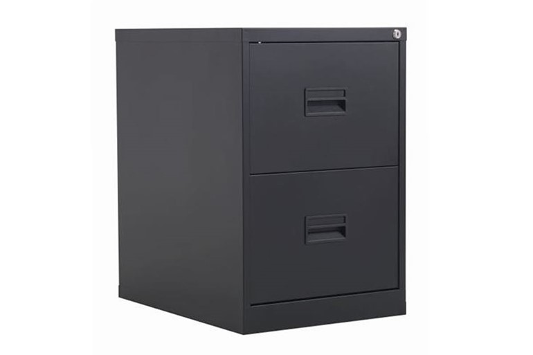 Mod Black Steel Filing Cabinets