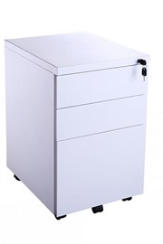 Steel Mobile 3 Drawer Pedestal