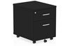 Optima Black 2 Drawer Mobile Pedestal