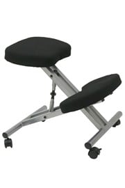 Posture Max Steel Kneeling Chair - Silver