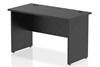 Optima Black Rectangular Panel End Desk