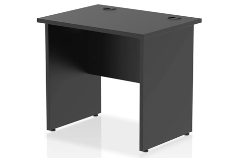 Optima Black Small Panel Desk - 800mm 600mm 