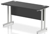 Optima Black Rectangular Cantilever Desk
