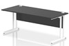 Optima Black Rectangular Cantilever Desk
