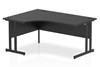Optima Black Cantilever Crescent Desk
