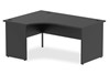 Optima Black Panel End Crescent Desk