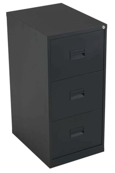 Mod Black Steel Filing Cabinets