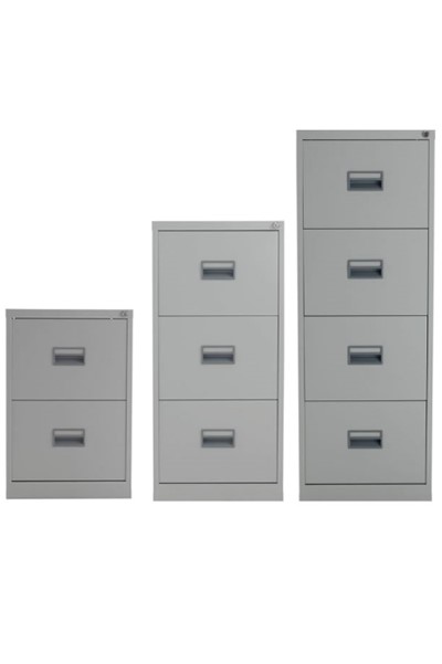 Mod Grey Steel Filing Cabinets