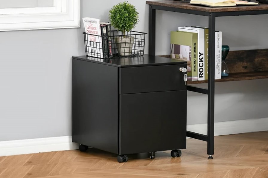 Pinch or double click to zoom Sky Steel 2 Drawer Mobile Pedestal