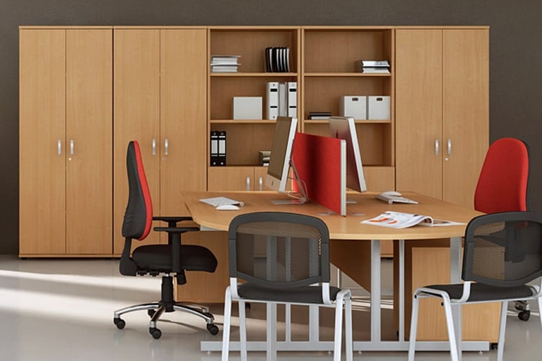 Price Point 800mm Beech Office Bookcase