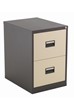 Mod Brown Steel Filing Cabinets