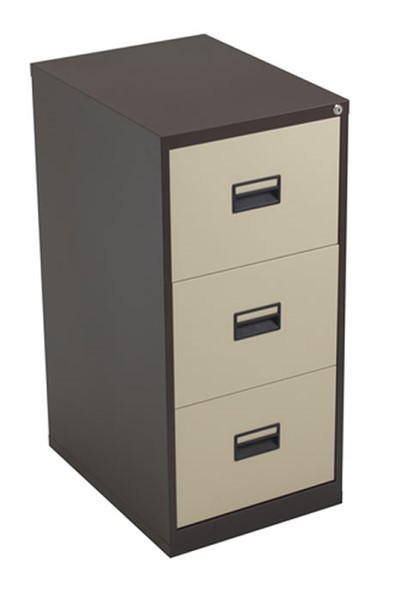 Mod Brown Steel Filing Cabinets