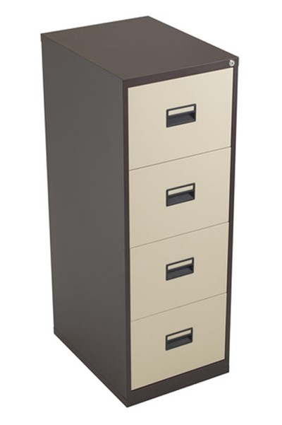 Mod Brown Steel Filing Cabinets