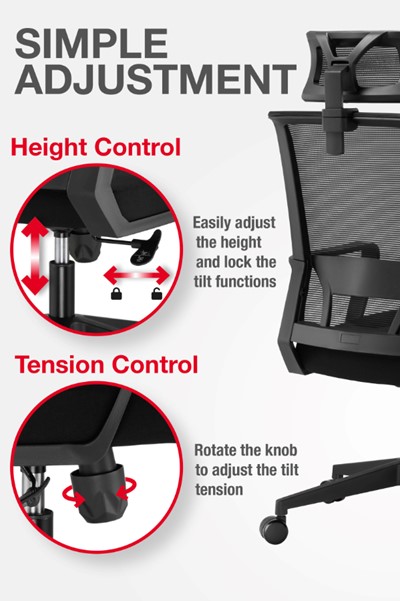 Cambridge Ergonomic Mesh Office Chair