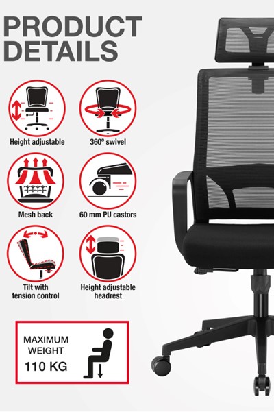 Cambridge Ergonomic Mesh Office Chair
