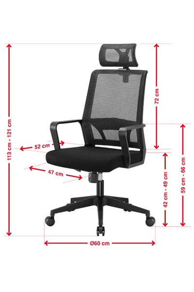 Cambridge Ergonomic Mesh Office Chair