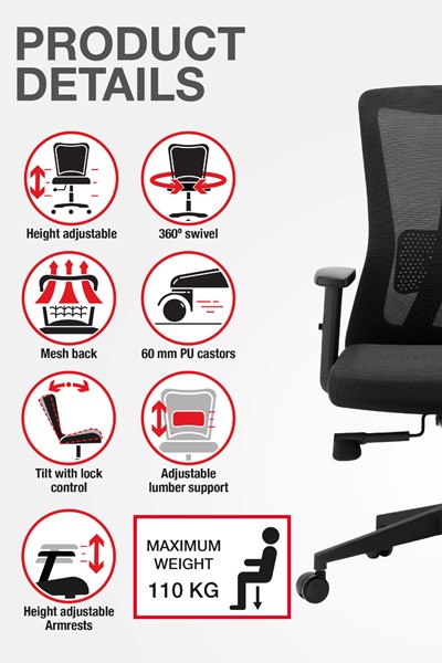 Oxford Mesh Office Chair