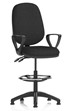 Upholstered Draughtsman Chair