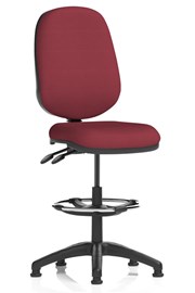 Chilli Upholstered Draughtsman Chair