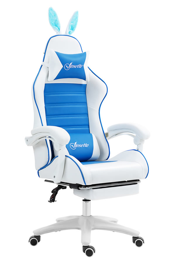 View Blue Leather Hopper Gaming Chair information