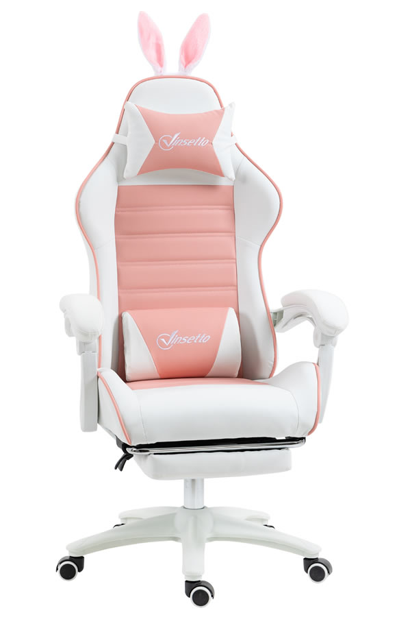View Pink Leather Hopper Gaming Chair information