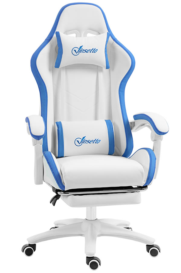 View Blue Leather Warrior Gaming Chair information