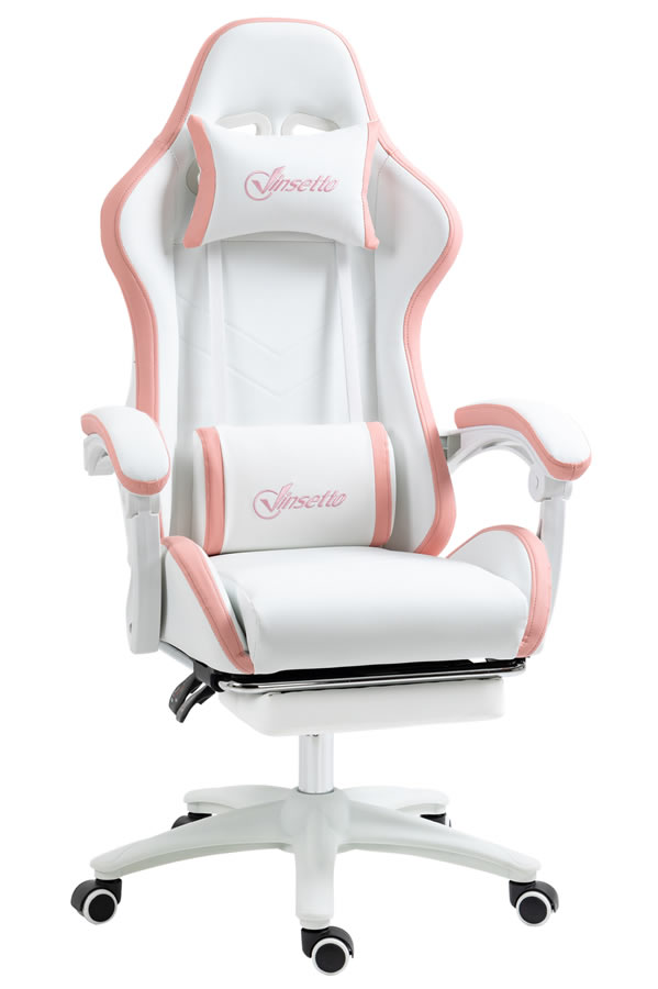 View Pink Leather Warrior Gaming Chair information