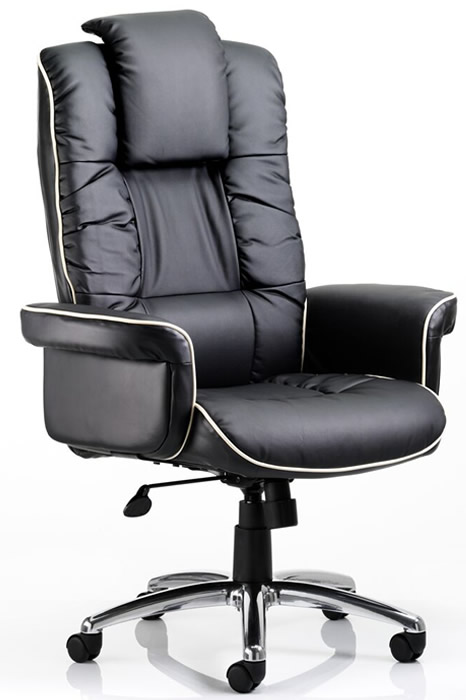 Black Leather Office Chair Deeply, Leather Executive Chairs
