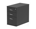 Optima Black Desk High Pedestal