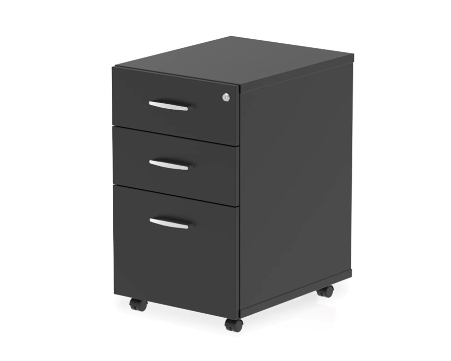 Optima Black Under Desk Pedestal