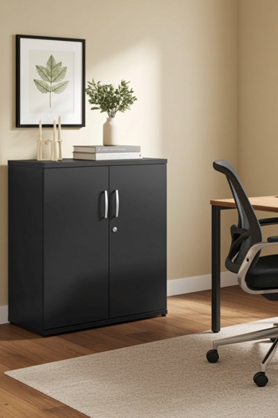 Optima Black Office Cupboard