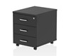 Optima Black 3 Drawer Mobile Pedestal
