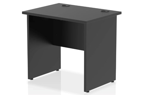 Optima Black 80cm x 60cm Small Panel Desk