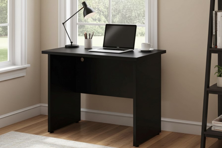 Optima Black Small Panel Desk