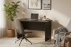 Optima Black Rectangular Panel End Desk