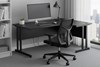 Optima Black Cantilever Crescent Desk