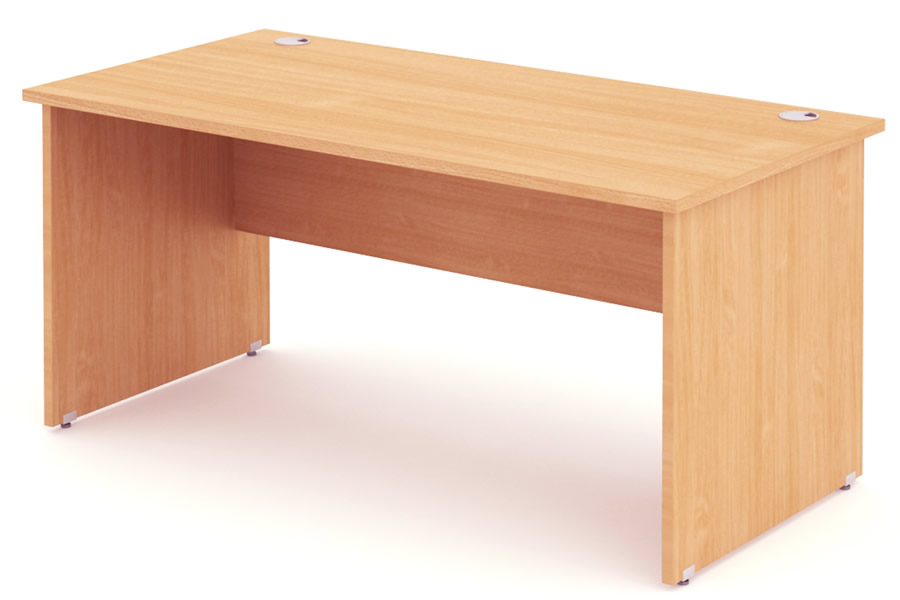 Point Rectangular Beech Panel End Desk