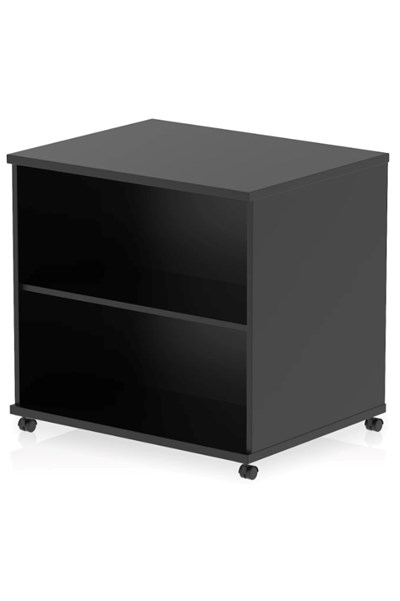 Optima Black Mobile Bookcase