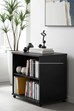Optima Black Mobile Bookcase