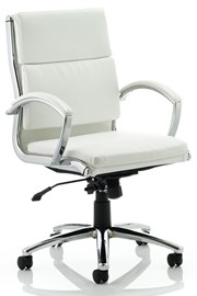 Woolwich Task Leather Chair - White 