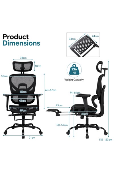 Chillo Ergonomic Mesh Office Chair