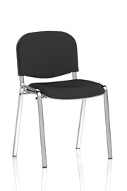 Black Fabric Waiting Room Chair